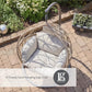 St Tropez Sand Hanging Egg Chair