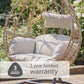 St Tropez Sand Hanging Egg Chair