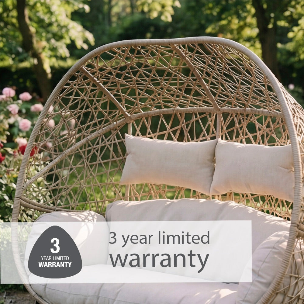St Tropez Sand Double Cocoon Chair