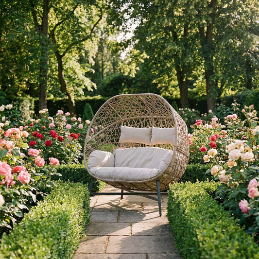 St Tropez Sand Double Cocoon Chair