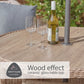 St Tropez Sand 4 Seat Dining Set with Deluxe 2.5m Parasol