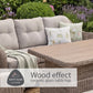 St Tropez Sand Lounge Dining Set with Adjustable Table