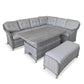 St Tropez Stone Rectangular Dining Modular with Adjustable Table