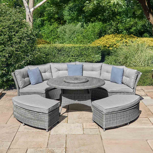 St Tropez Stone Curved Dining Modular