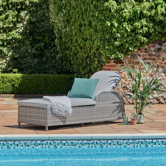 St Tropez Stone Sunlounger
