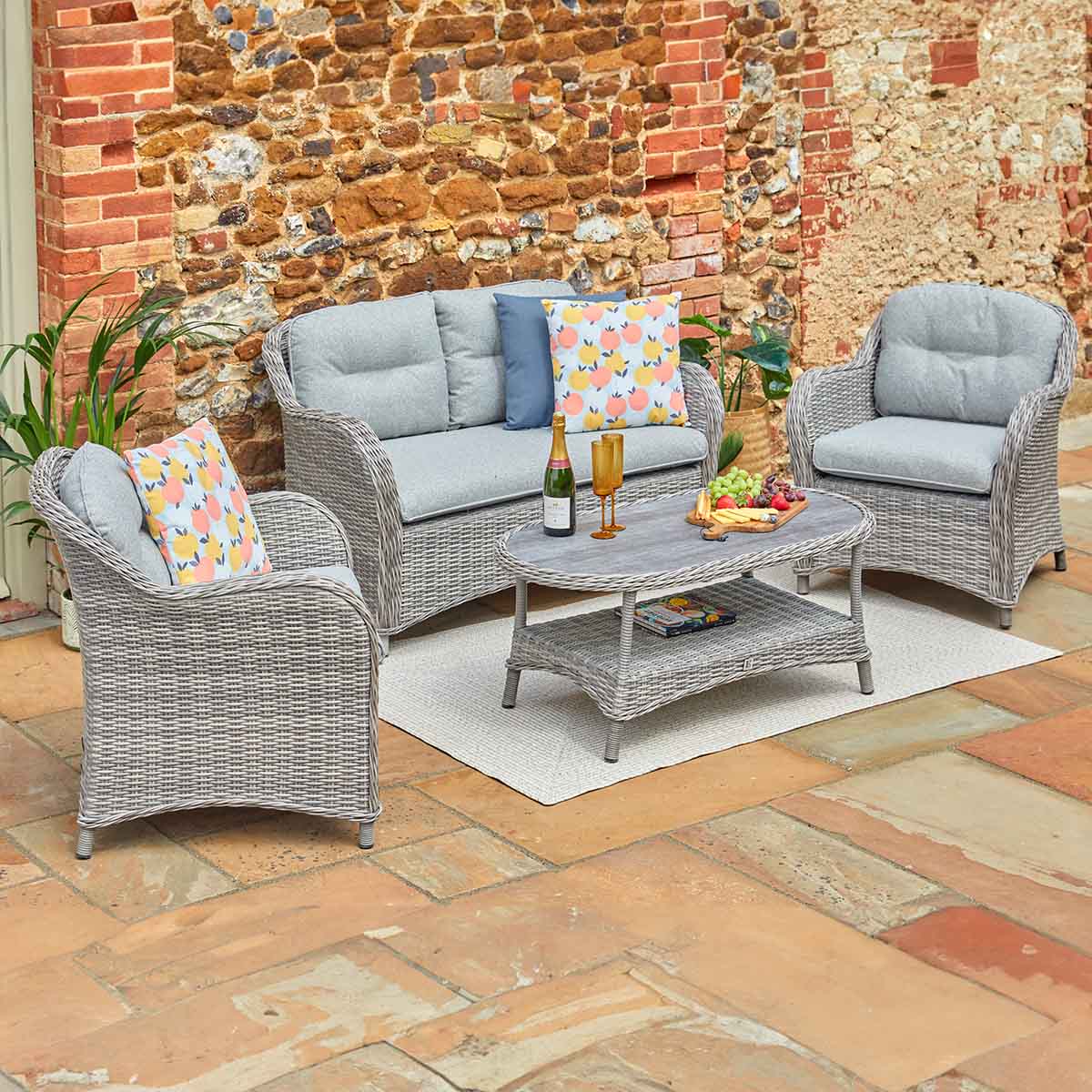 St Tropez Stone Lounge Set