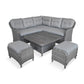 St Tropez Stone Compact Dining Modular with Adjustable Table
