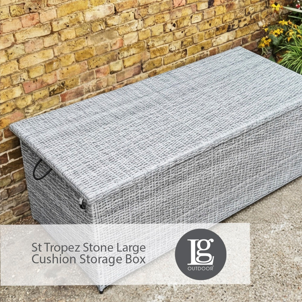 St Tropez Stone Large Cushion Storage Box