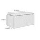 St Tropez Stone Large Cushion Storage Box