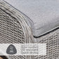 St Tropez Stone 2 Seat Set
