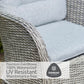 St Tropez Stone 2 Seat Set