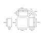 St Tropez Stone Large Square Dining Modular with Adjustable Table