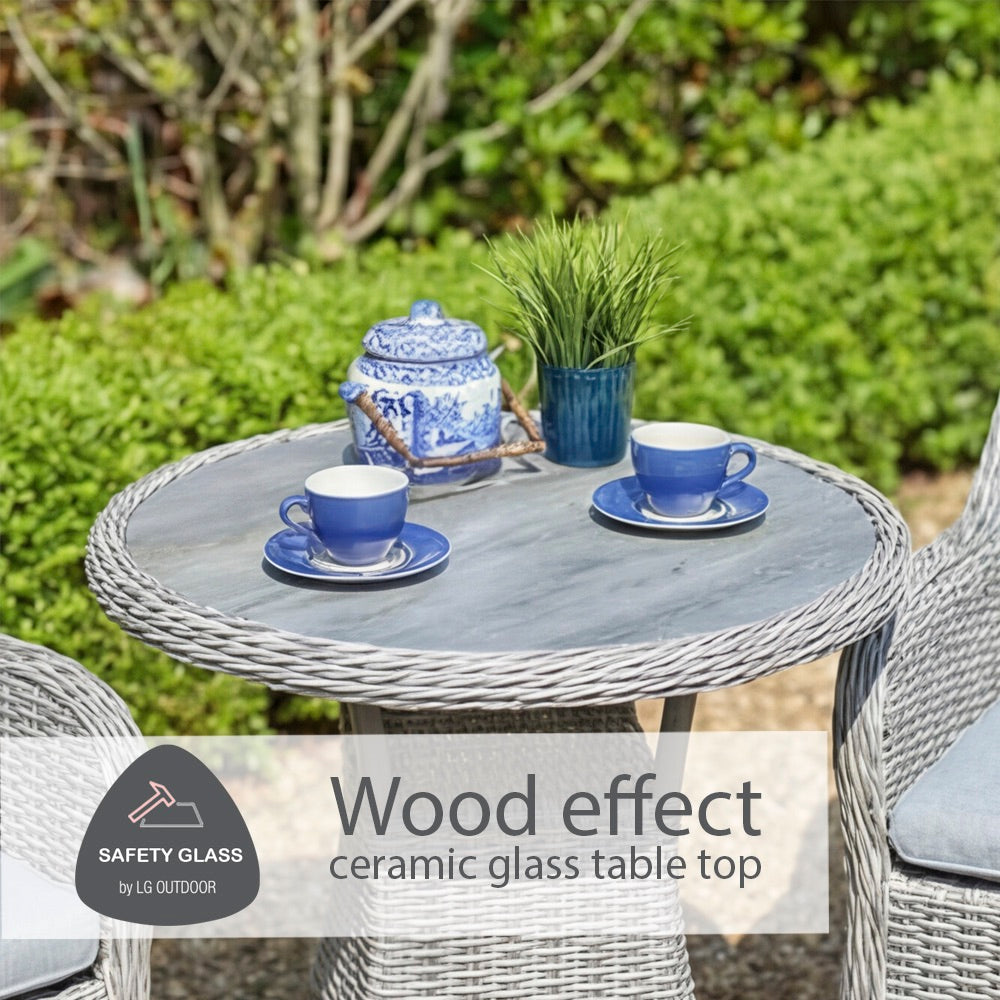 St Tropez Stone 2 Seat Set