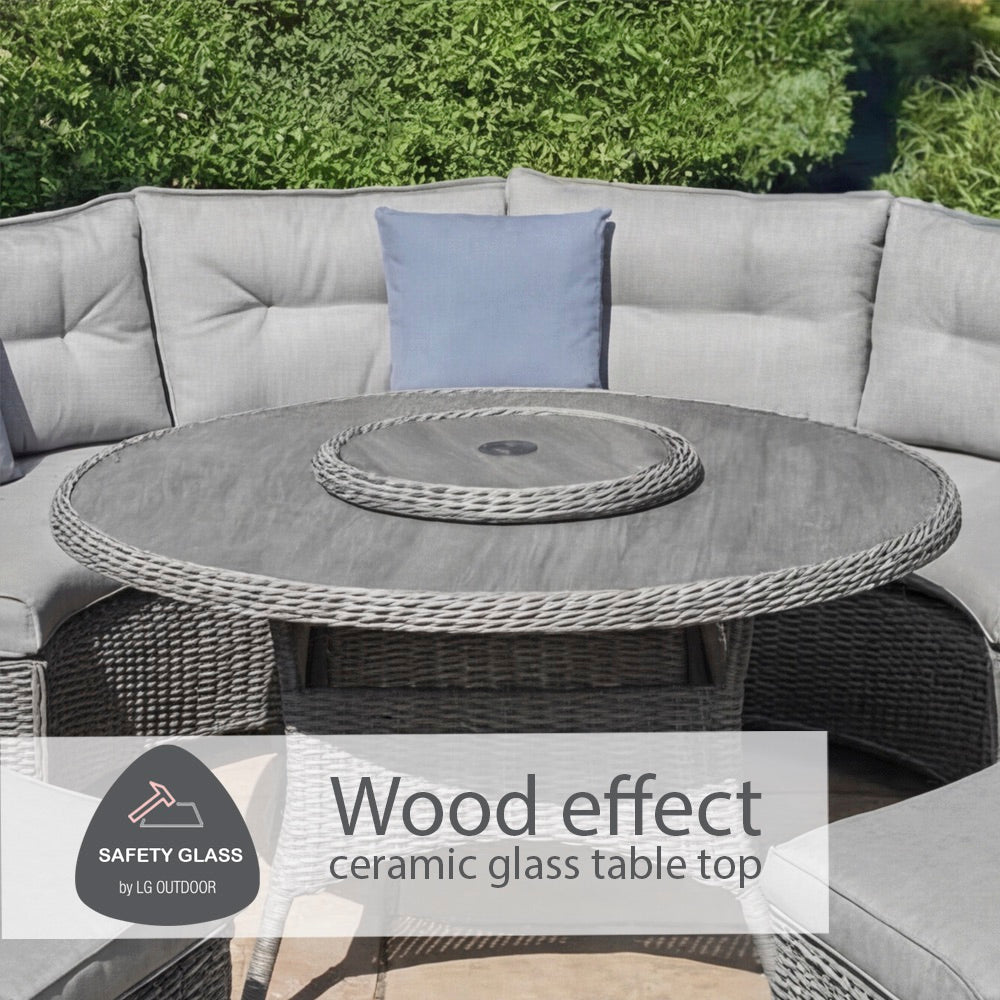 St Tropez Stone Curved Dining Modular
