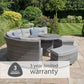 St Tropez Stone Curved Dining Modular