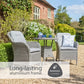 St Tropez Stone 2 Seat Set