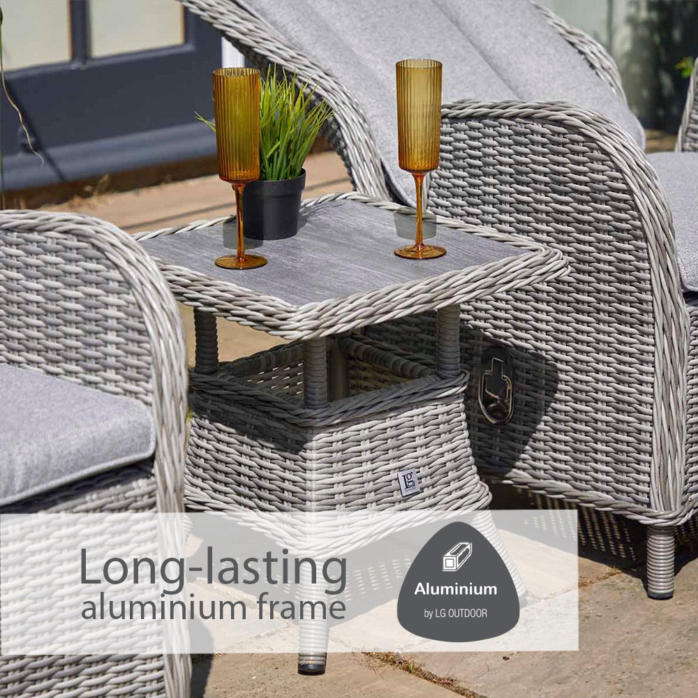 St Tropez Stone 5 Piece Recliner Set