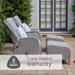 St Tropez Stone 5 Piece Recliner Set