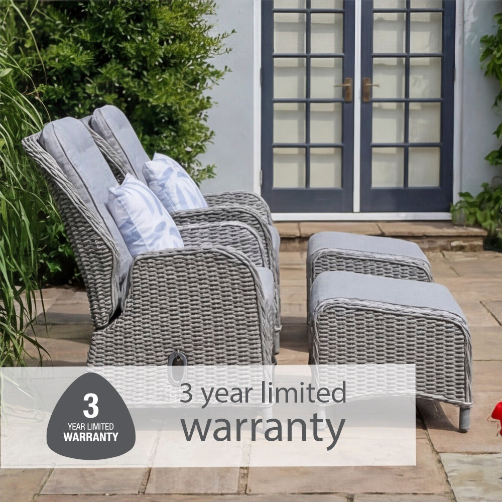 St Tropez Stone 5 Piece Recliner Set