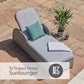 St Tropez Stone Sunlounger