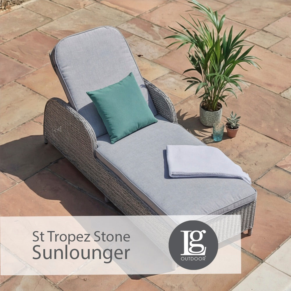 St Tropez Stone Sunlounger