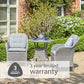 St Tropez Stone 2 Seat Set