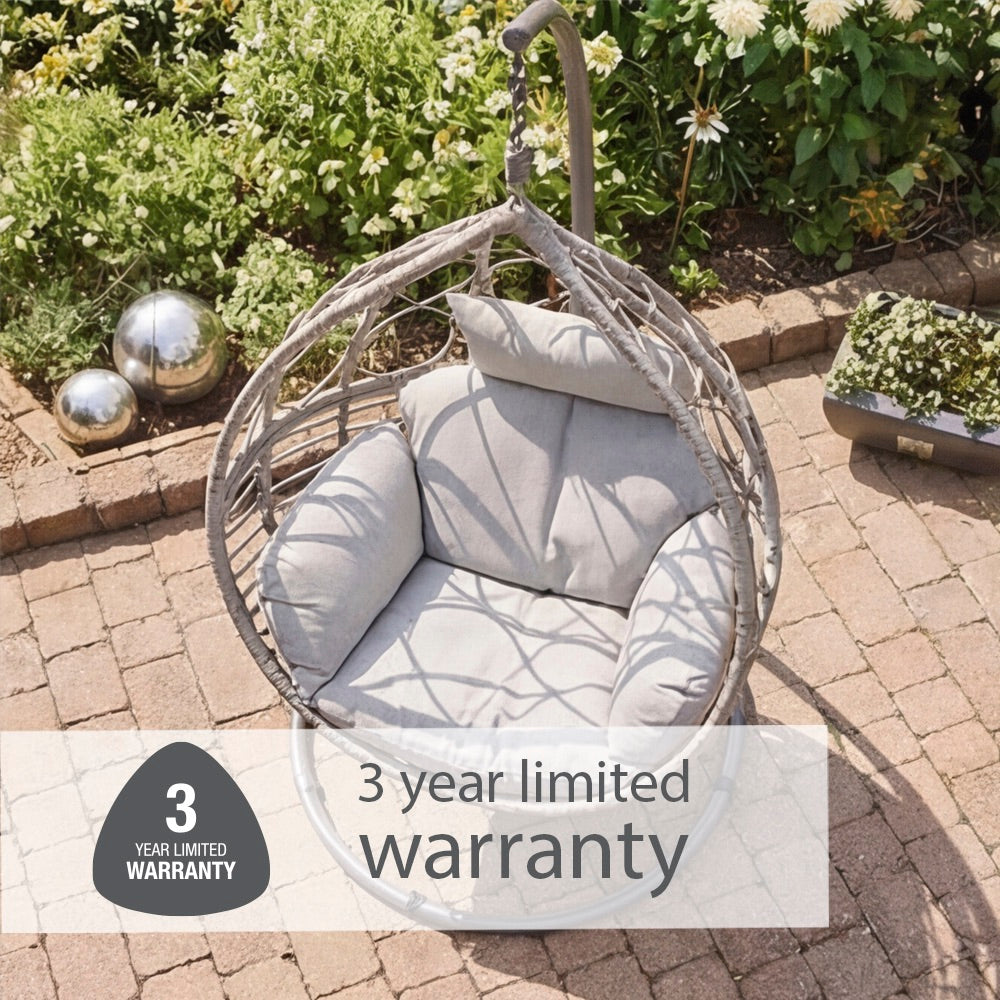 St Tropez Stone Hanging Egg Chair