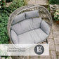 St Tropez Stone Double Cocoon Chair