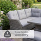 St Tropez Stone Compact Dining Modular with Adjustable Table