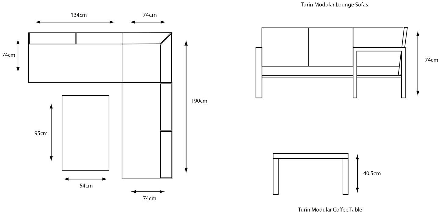 Turin Modular Lounge Set