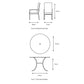 Turin 4 Seat Dining Set with 2.5m Parasol