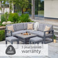 Turin Compact Modular Dining Set with Adjustable Table
