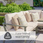 Tuscany Rectangular Modular Dining Set with Adjustable Table