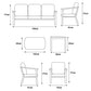 Tuscany 3 Seater Lounge Set