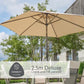Tuscany 4 Seat Dining Set with 2.5m Parasol