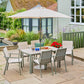 Tuscany 6 Seat Dining Set with 3.0m Parasol
