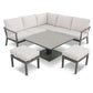 Tuscany Compact Modular Dining Set with Adjustable Table