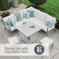 Tuscany Compact Modular Dining Set with Adjustable Table