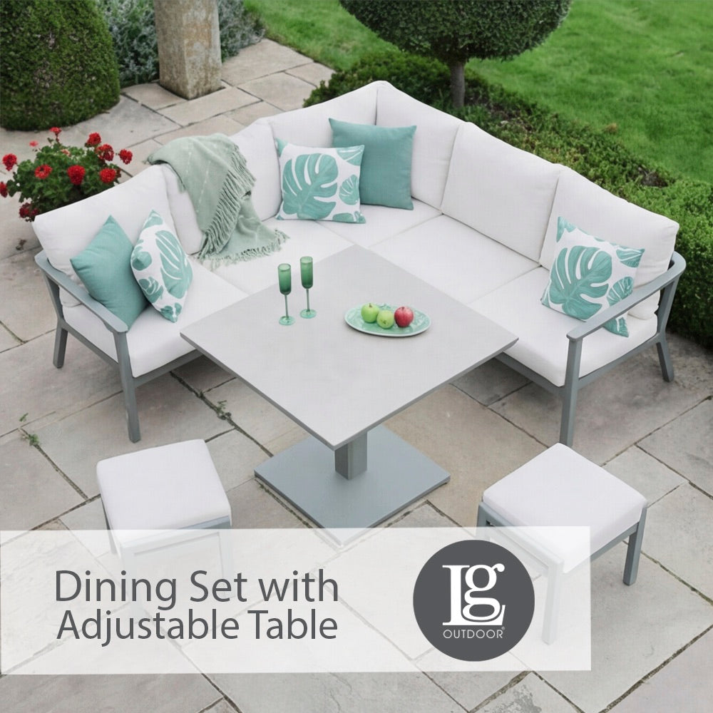 Tuscany Compact Modular Dining Set with Adjustable Table