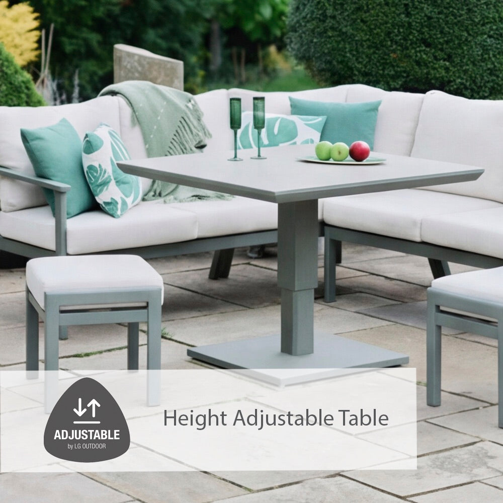 Tuscany Compact Modular Dining Set with Adjustable Table