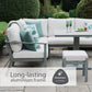 Tuscany Compact Modular Dining Set with Adjustable Table