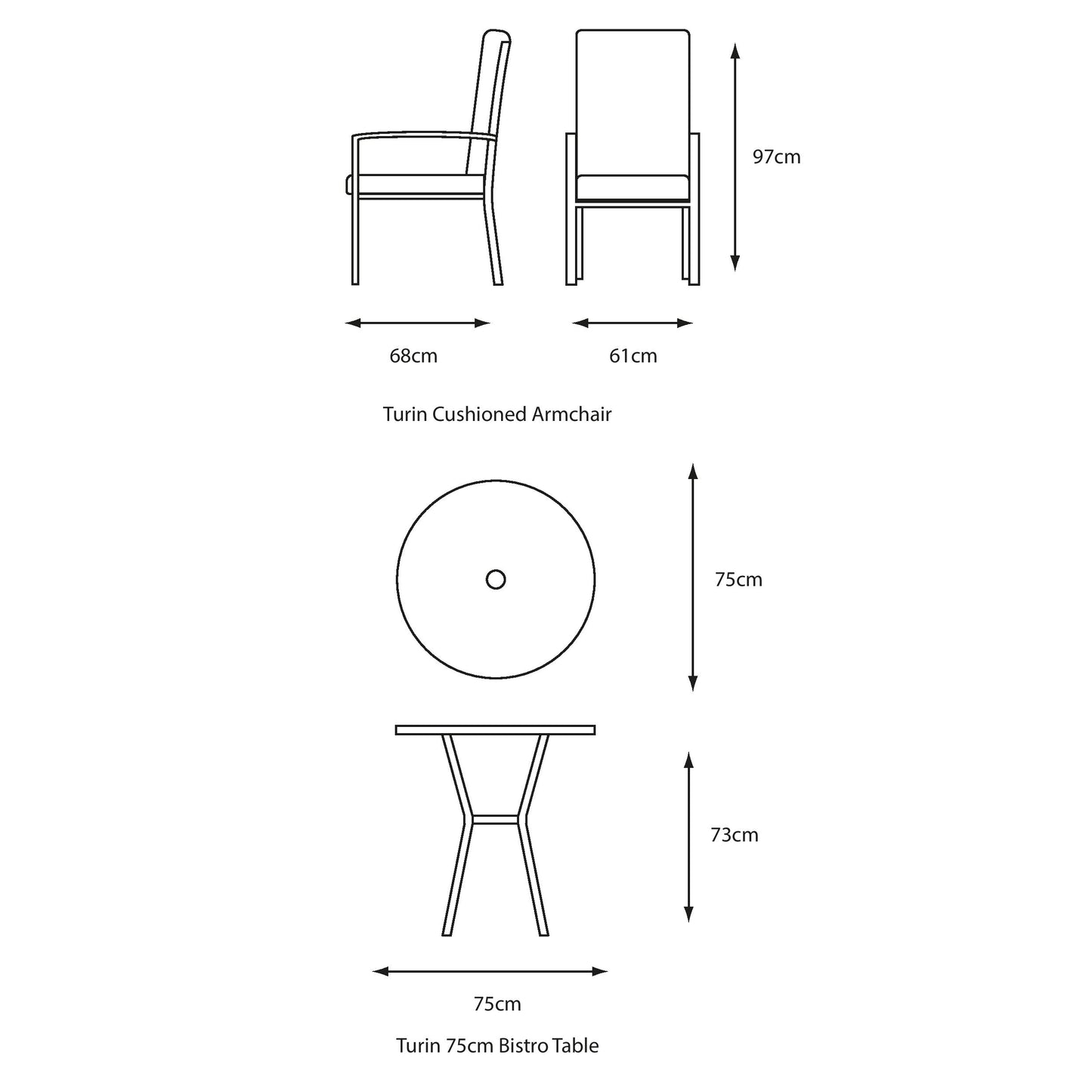 Milano Bistro Set