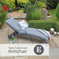 Turin Cushioned Sunlounger