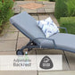 Turin Cushioned Sunlounger