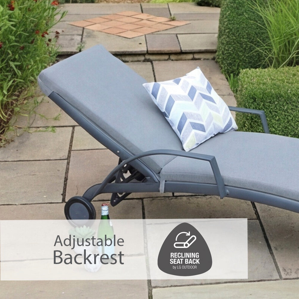 Turin Cushioned Sunlounger
