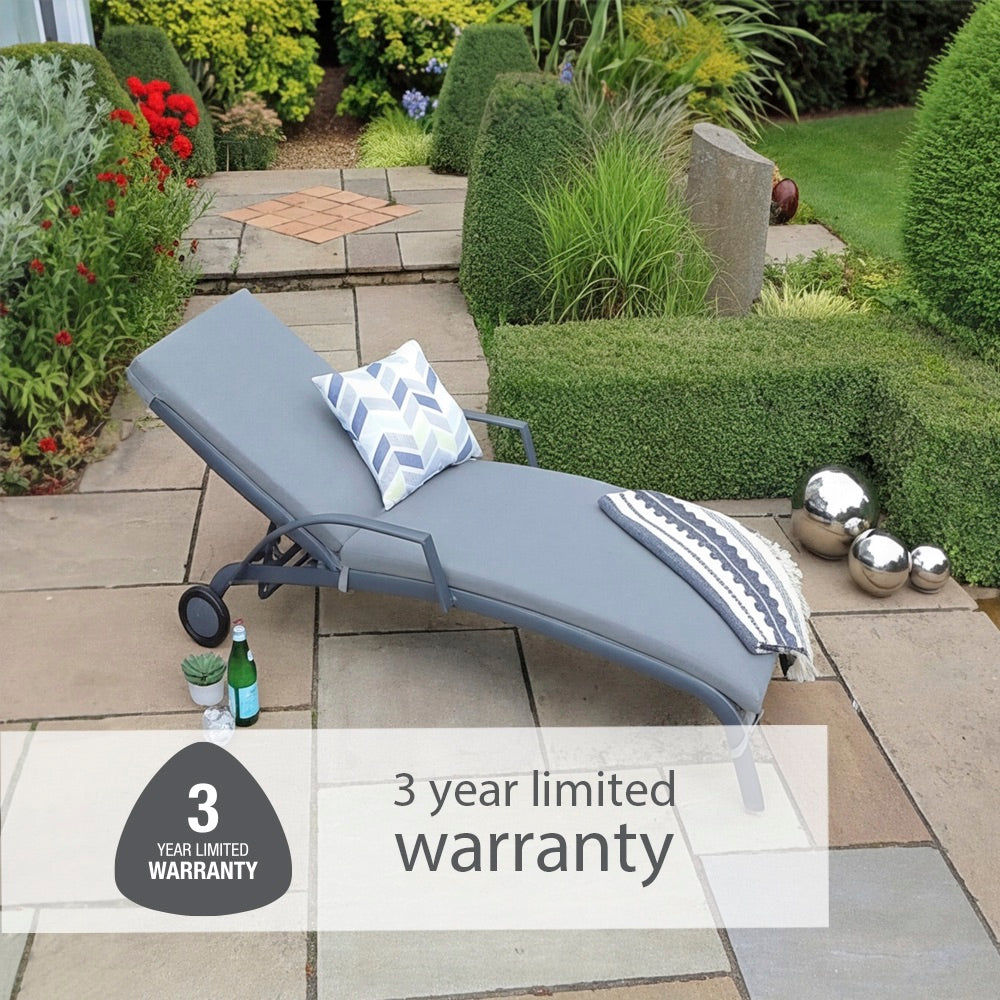 Turin Cushioned Sunlounger