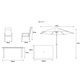 Barcelona 6 Seat Dining Set with 3.0m Parasol