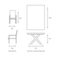 Venice 6 Seat Dining Set With Stacking Armchair And 3.0m Deluxe Parasol