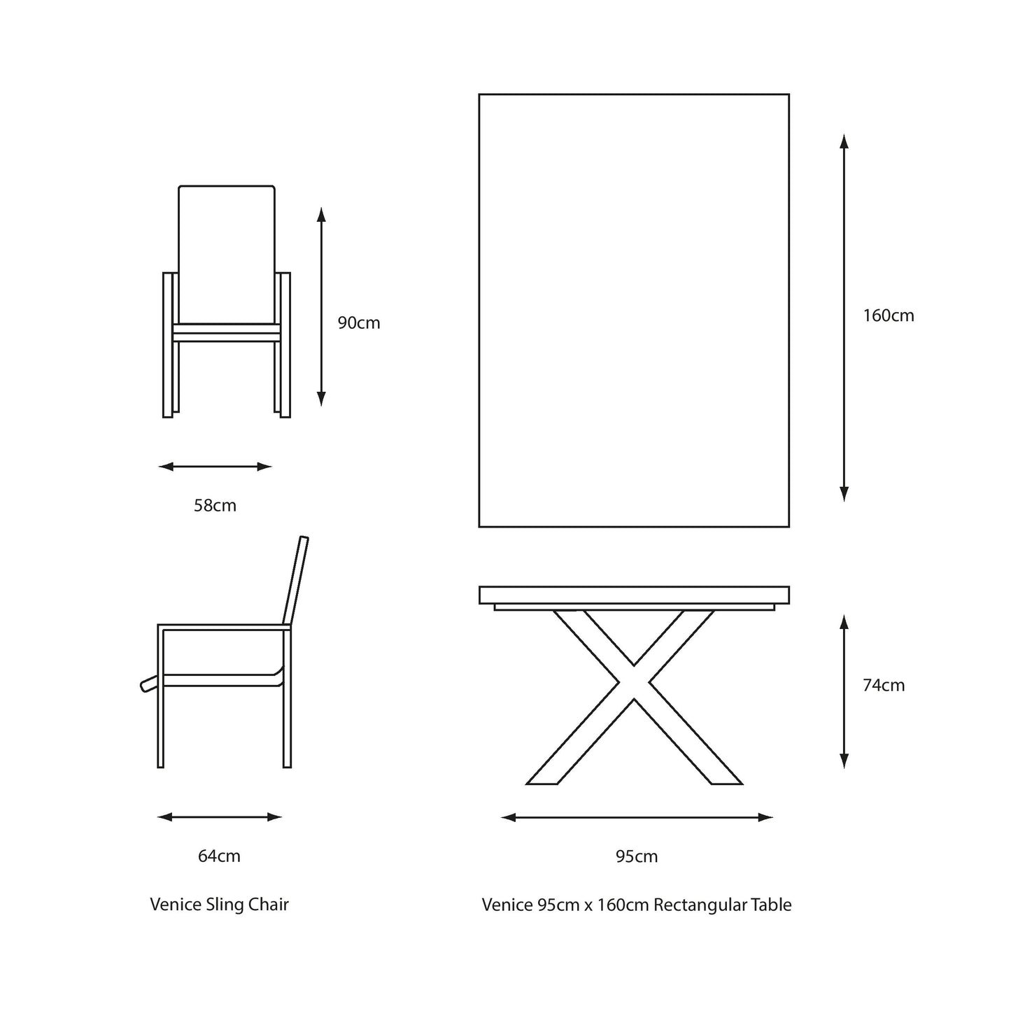 Venice 6 Seat Dining Set With Stacking Armchair And 3.0m Deluxe Parasol