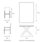 Venice 6 Seat Dining Set With Dining Chair And 3.0m Deluxe Parasol